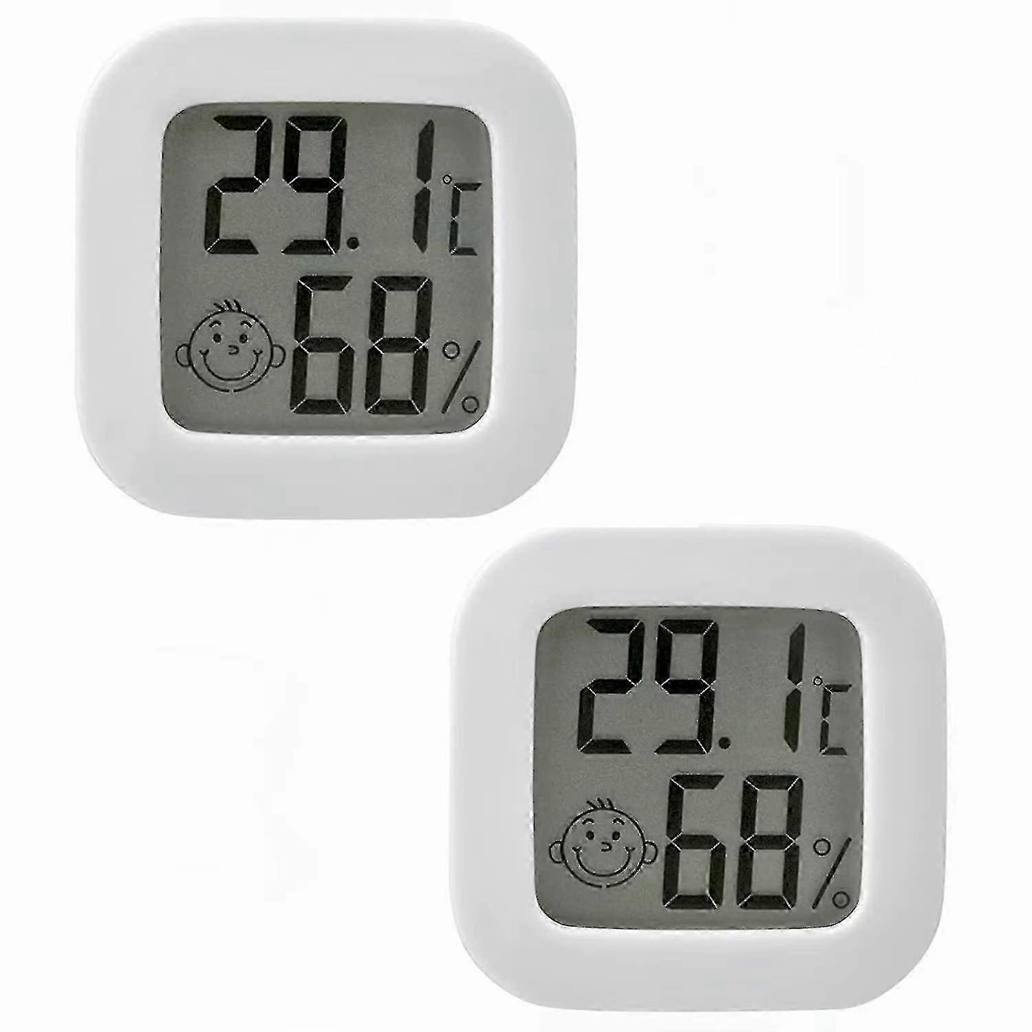2pcs Mini High Accuracy Digital Indoor Thermometer Hygrometer