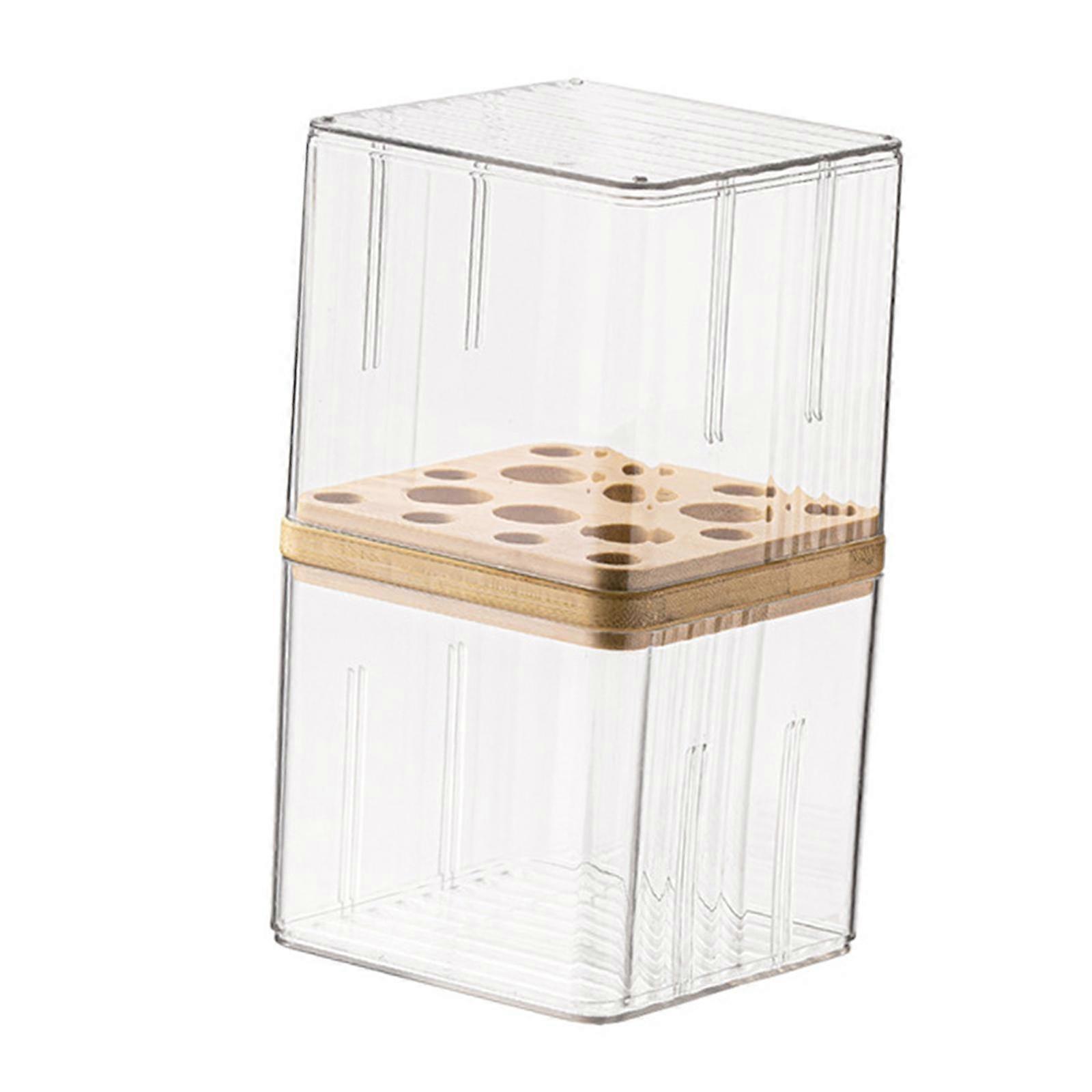 Makeup Holder Canister with Section Anti Slip Makeup Accessories Storage Box