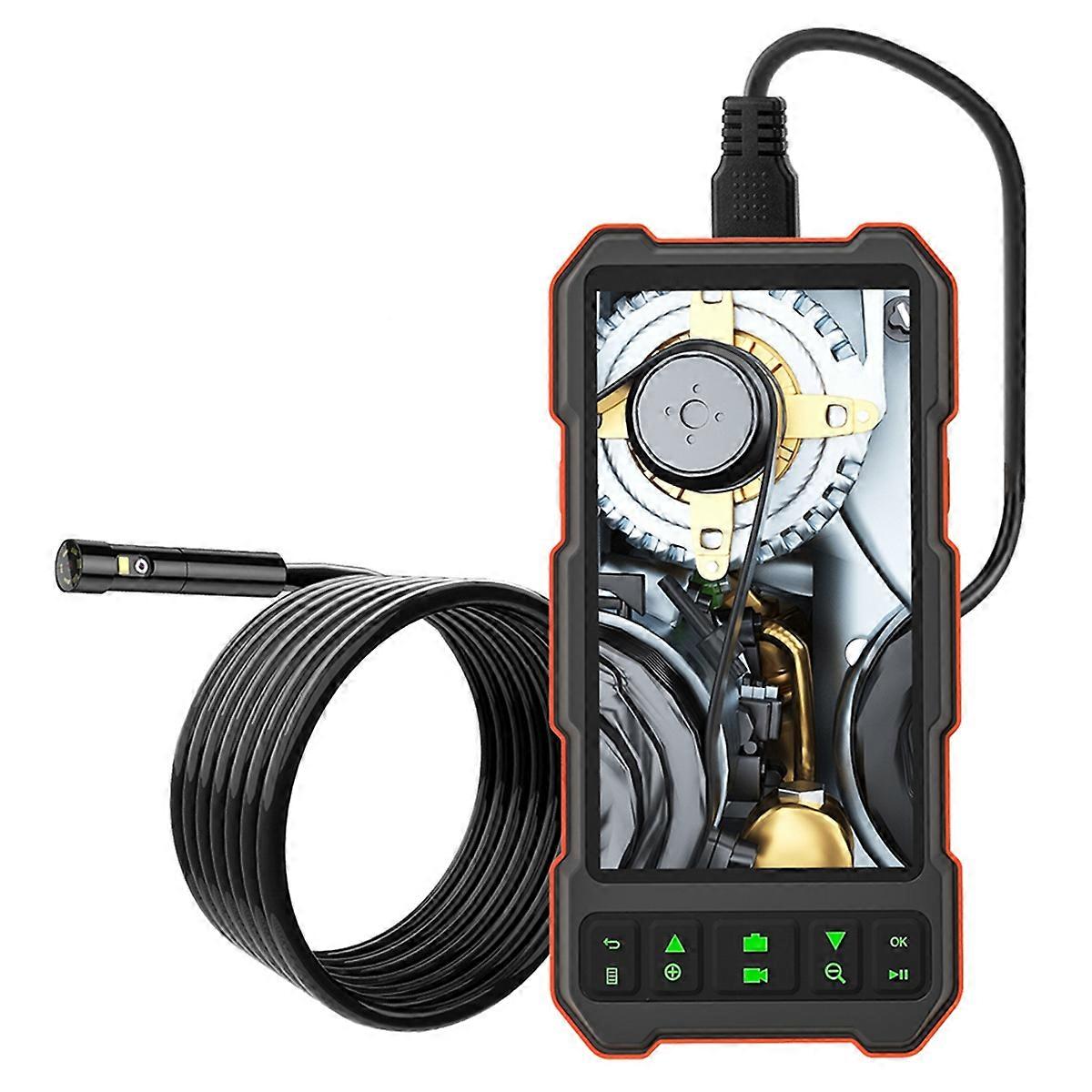 1080P Endoscope with 5 Inch IPS Screen for Pipe Sewer Dual Lens Inspection Camera Borescope Monitor Car Repair A