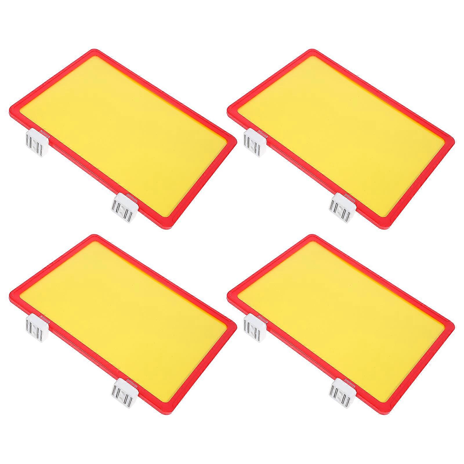 Magnet Labels For Warehouse Shelves 1 Set Rectangular Frame Red Material Identification Inventory Management