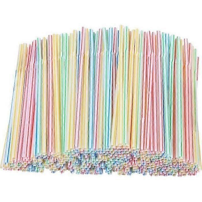 Flexible Straws - Unspecified - 1000PCS - Multicolor - 21 cm - Kitchen Accessories