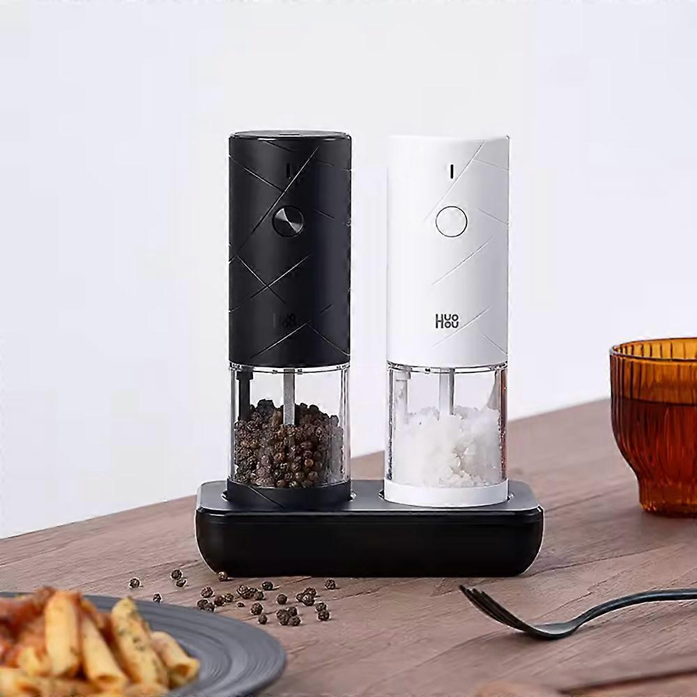 HUOHOU Electric Grinder Dual Set, Black & White