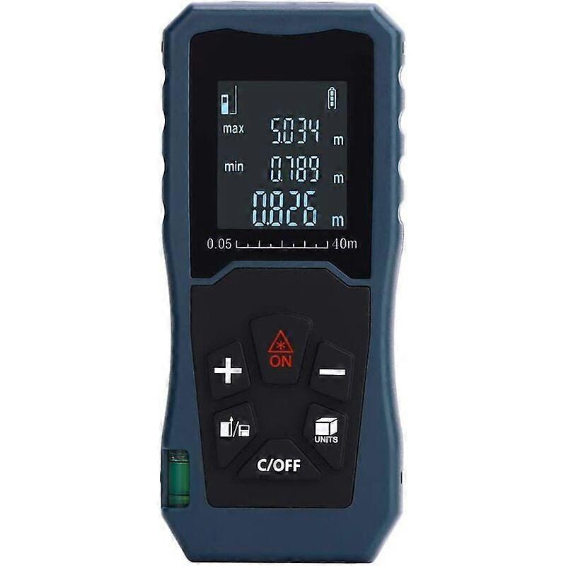 Laser-Entfernungsmesser mit pythagoreischem Modus, Entfernungsmessung, Flächen-/Volumenberechnung, 40m Entfernung