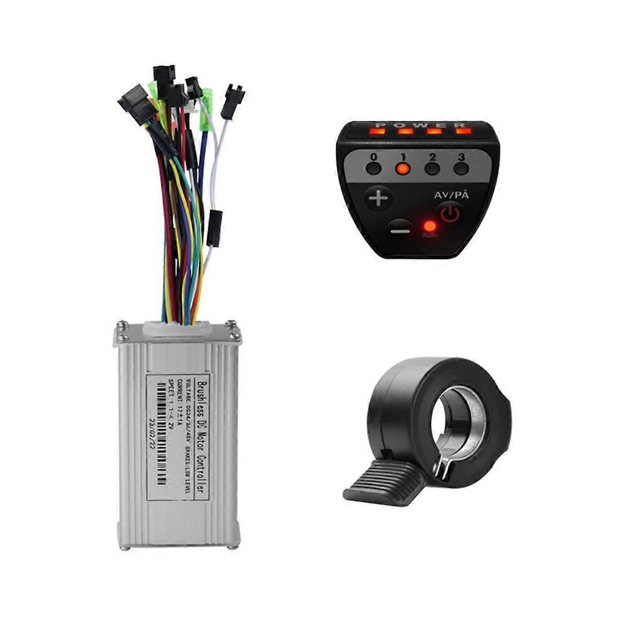 36V 48V 17A Brushless Controller G20 Meter LED Display+130X Throttle Kit for Electric Scooter E-Bike Repair Kit