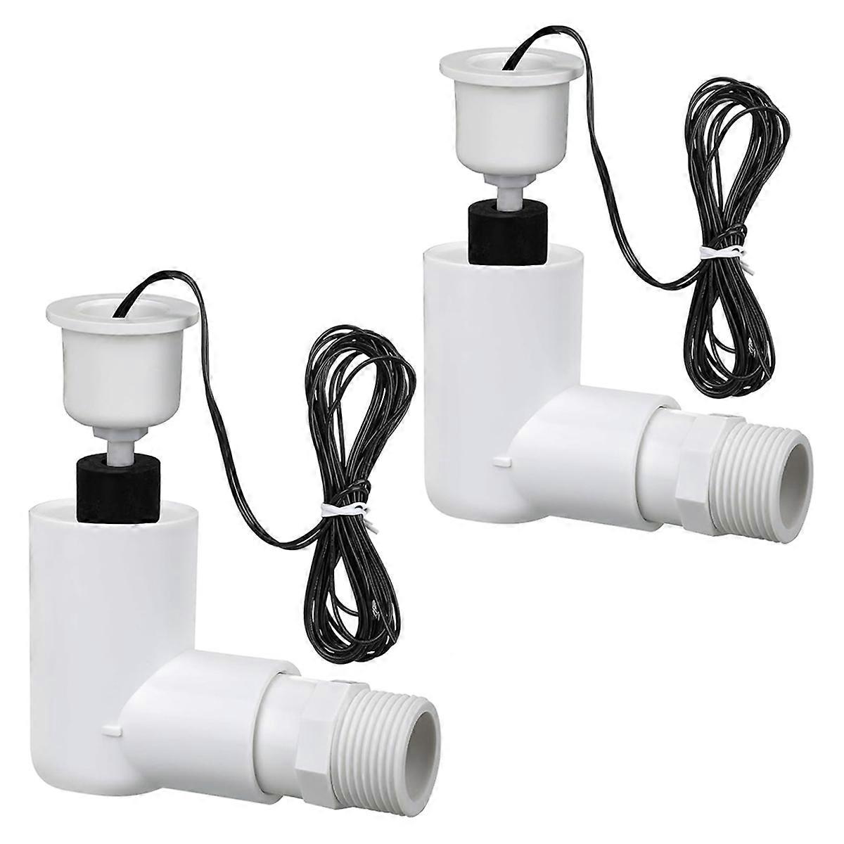 2PCS AC Float Switch for HVAC Drain Pan Condensate Outlet, SS2 Float Switch Detects Clogged AC Condensate Drain