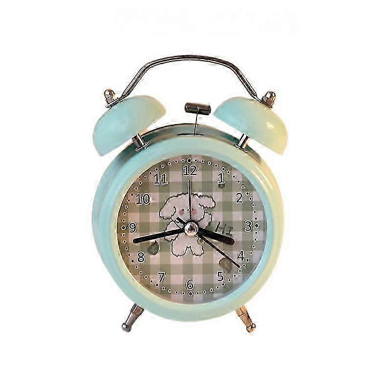 Creative Mini 3 Inch Alarm Clock, Battery Powered Non-Tick Silent Small Desk Clock for Bedside Table Bedroom