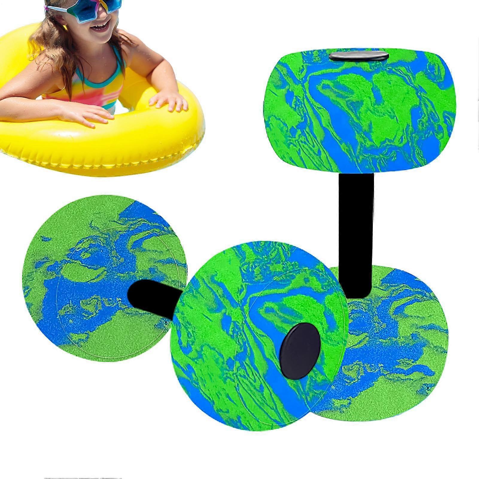 Water Weights Aerobic Dumbbells Camouflage Green, PoolSafe For Swim Training, Body Sculpting, Travel