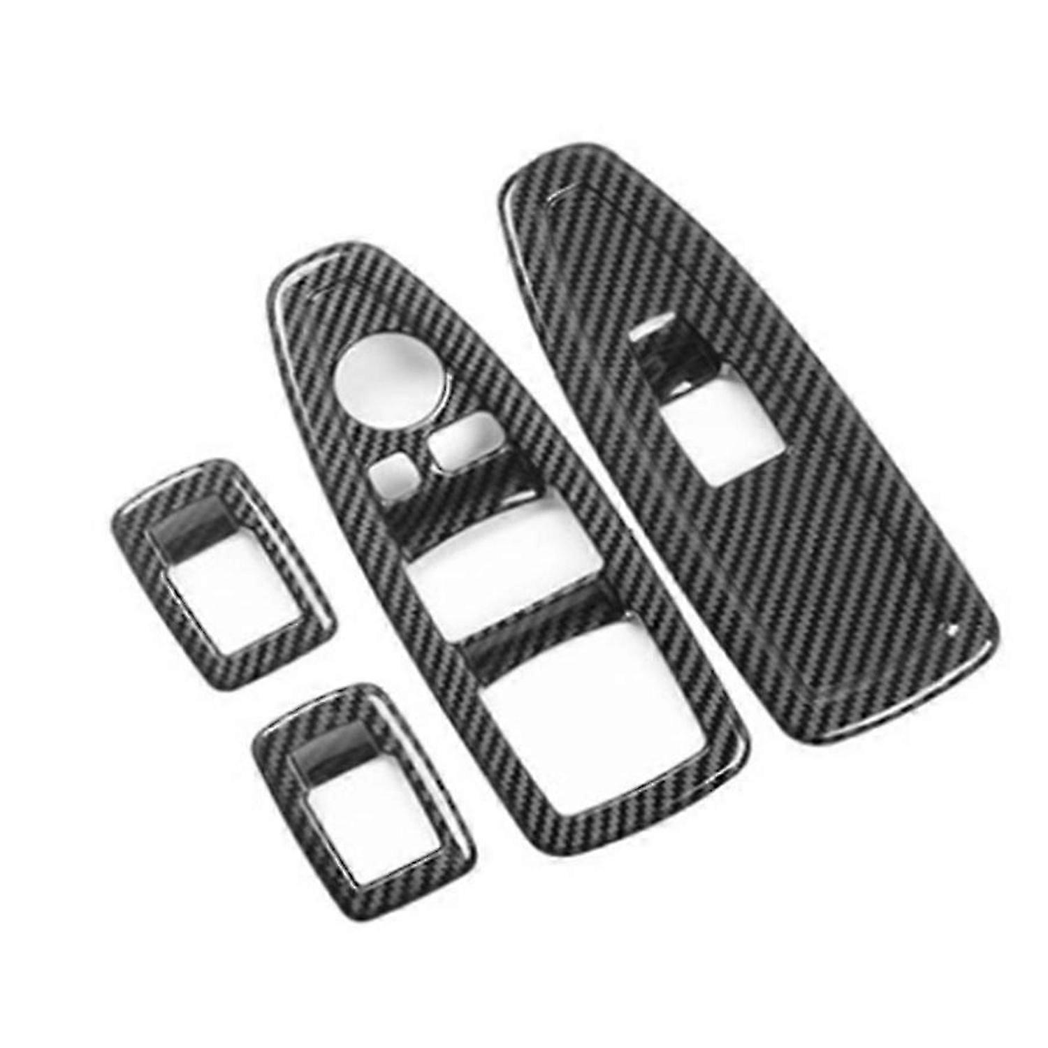 For 1 3 4 Series Window Glass Lift Button ABS Carbon Fiber Panel