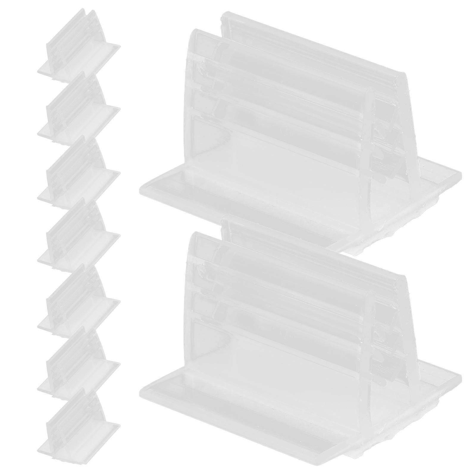 Clear Plastic Shelf Label Holders for Display with Wire 80Pcs Pack