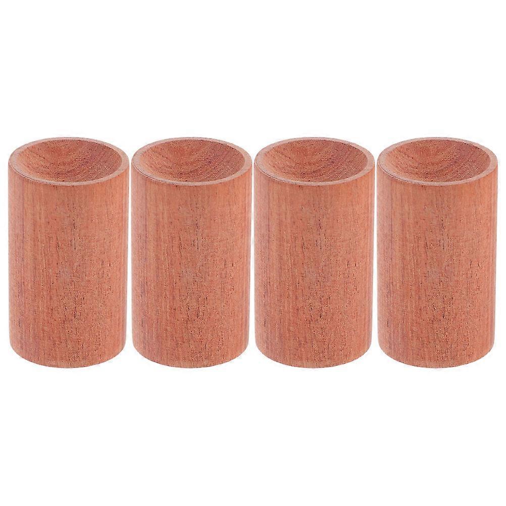 Essential Oil Bottle Display Pillars Mini Cylinder Pedestal Stands 4Pcs