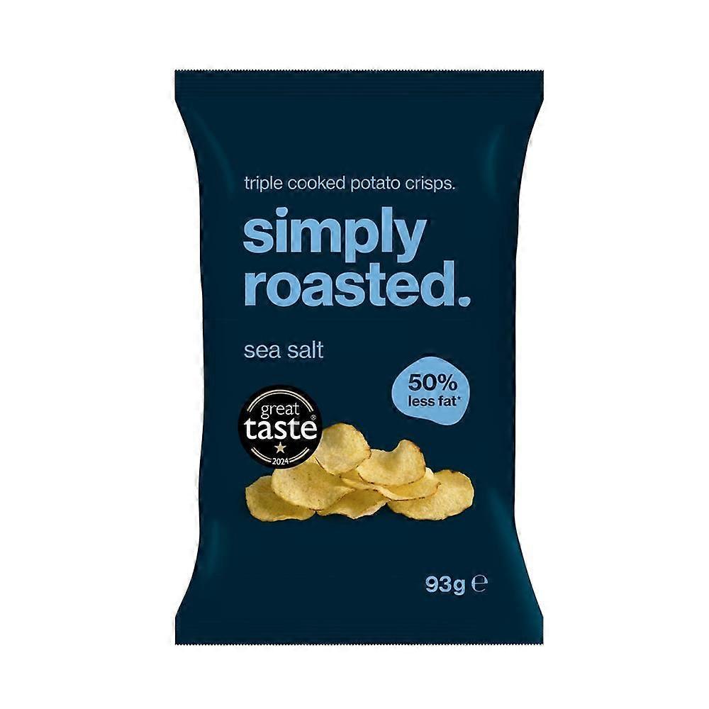 Batatas Fritas de Sal Marinho Simplesmente Assadas 93g - Pacote com 12
