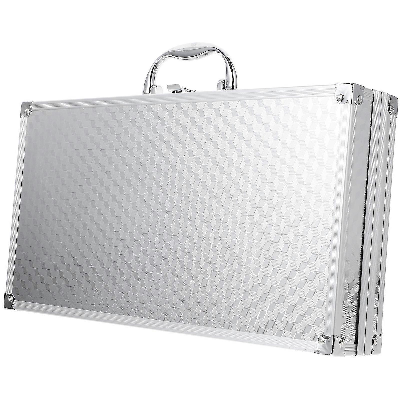 Aluminum Briefcase Metal Tool Box for Storage 3Pcs Portable Hard Shell Case