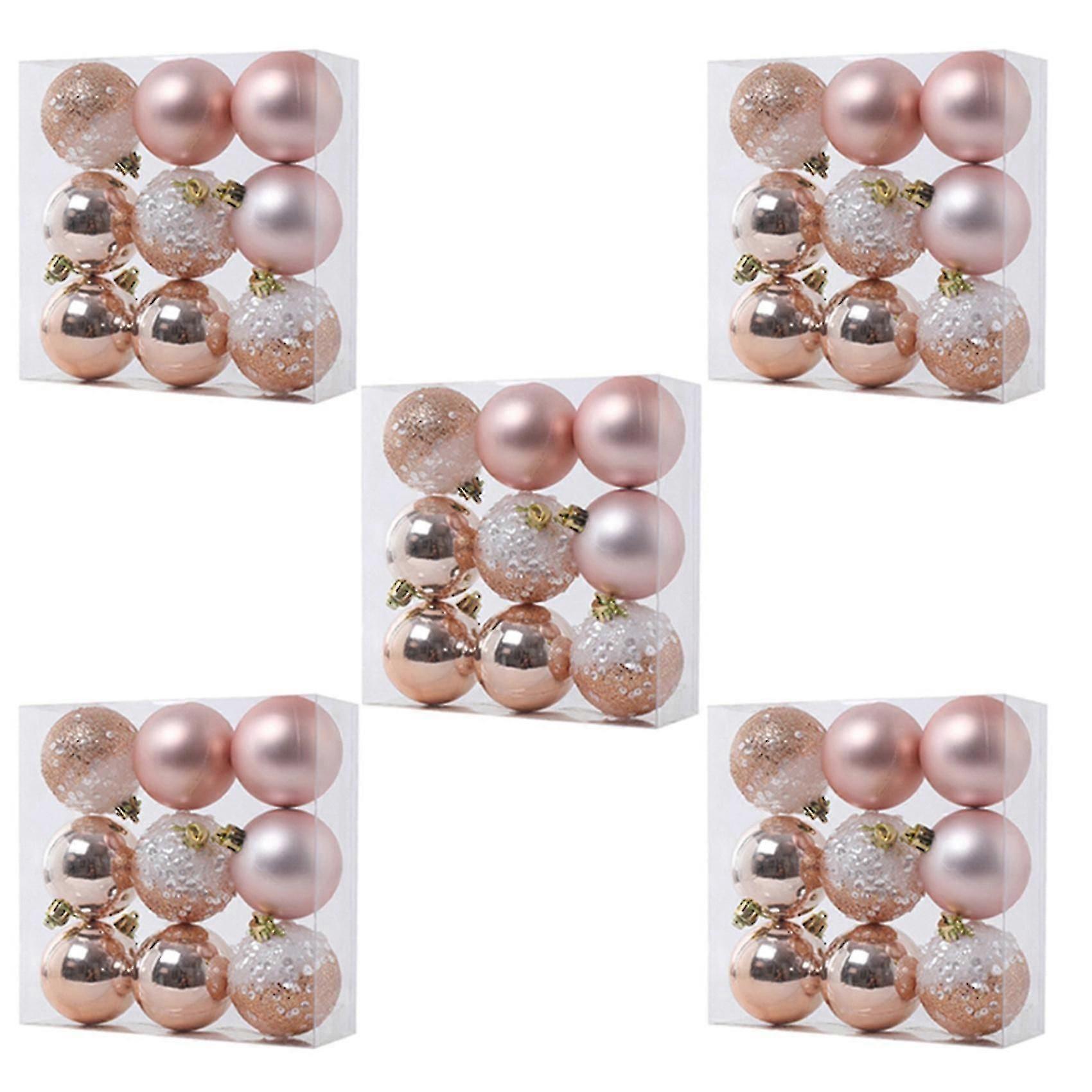 45 Pcs Christmas Ball Ornaments Xmas Tree Decorations Hanging Balls For Home New Year Party Decor -
