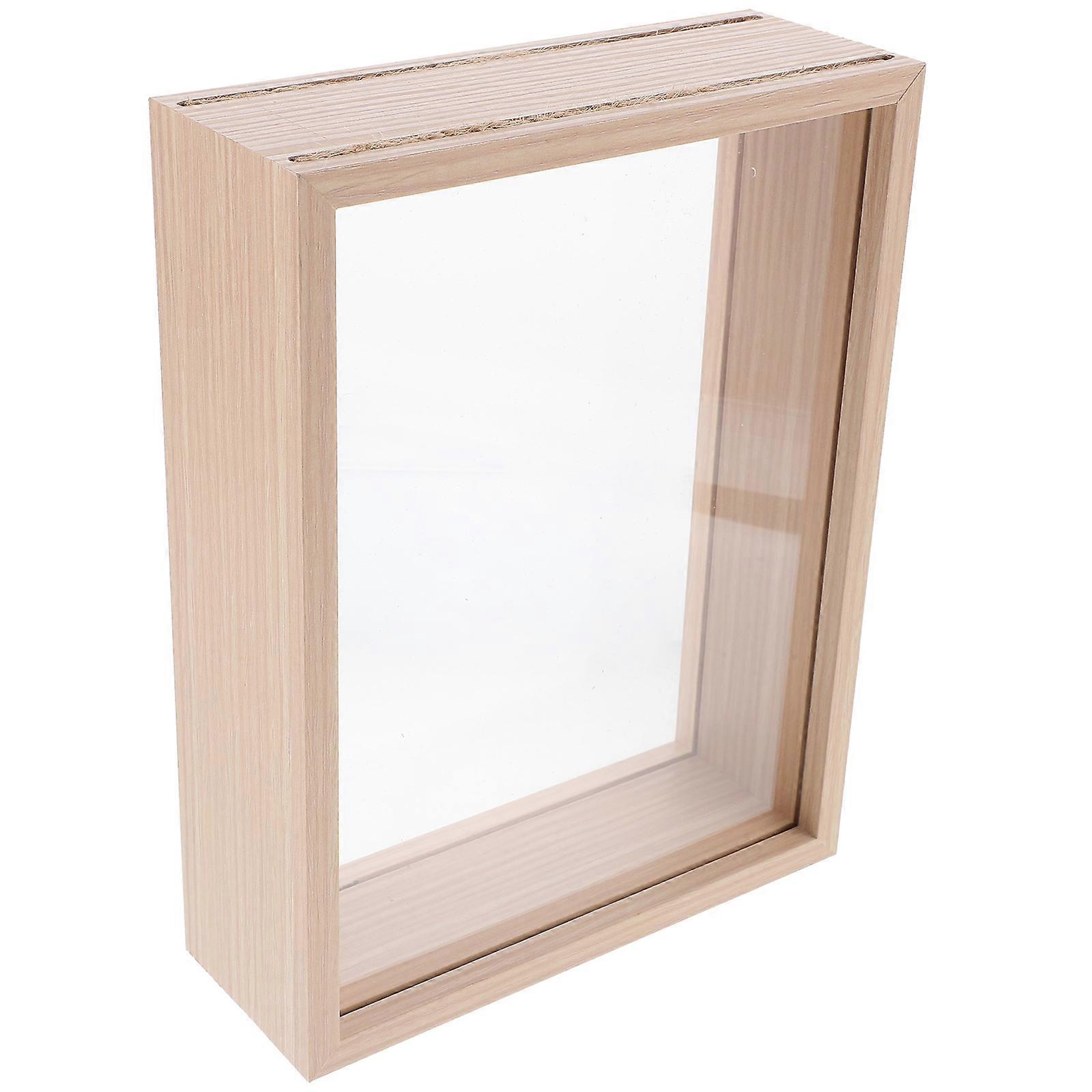 Photo Display Frame for Dried Flower Holding with 2Pcs Shadow Box Frames
