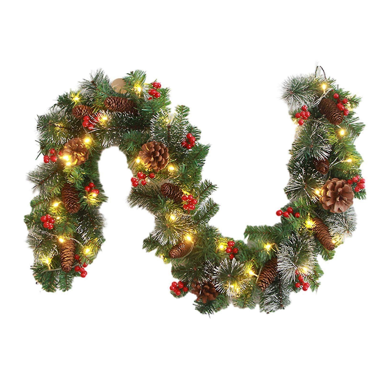 Christmas Red Berrys Rattan Decoration Stylish DIY Wreath Party Decoration for Living Room Home