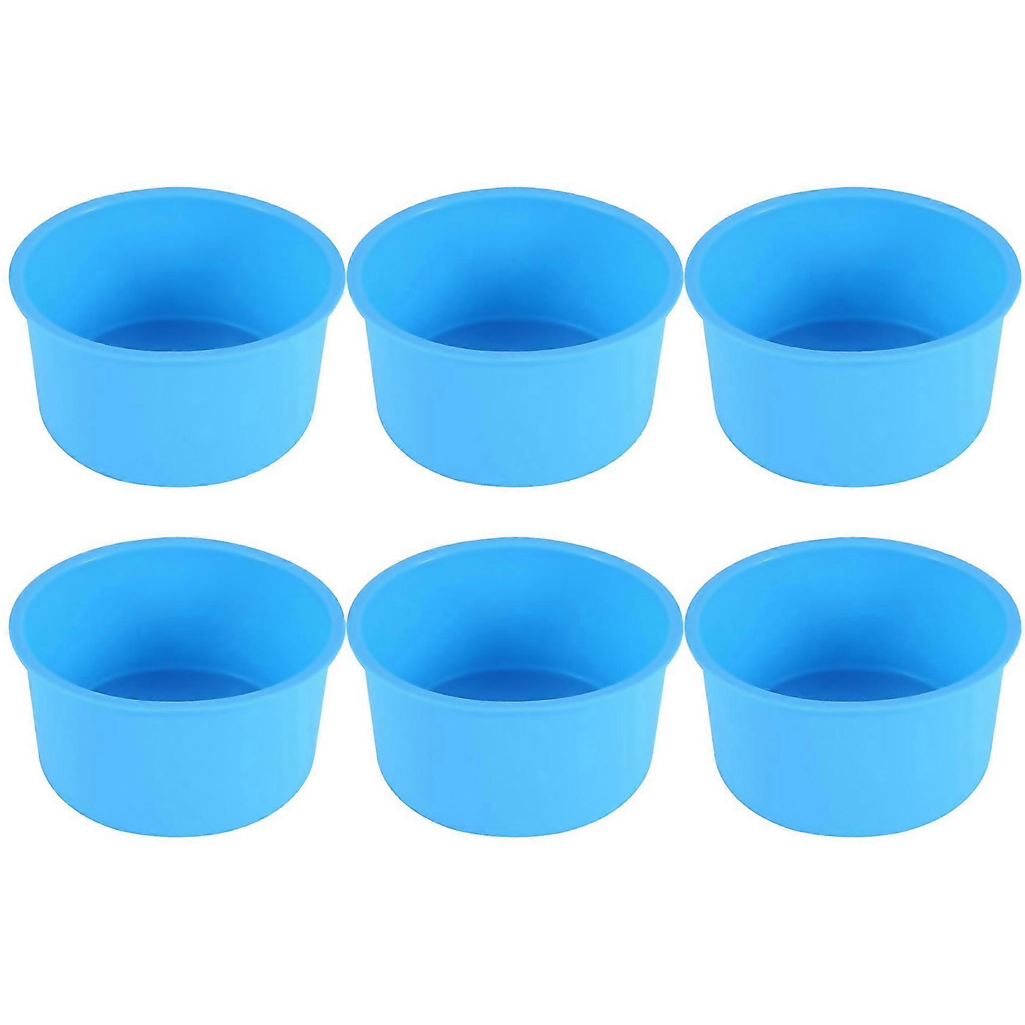 For Silicone Mini Cake Molds 4 Inch Round Baking Pan Nonstick Silicone Baking Mold Bakeware Designed