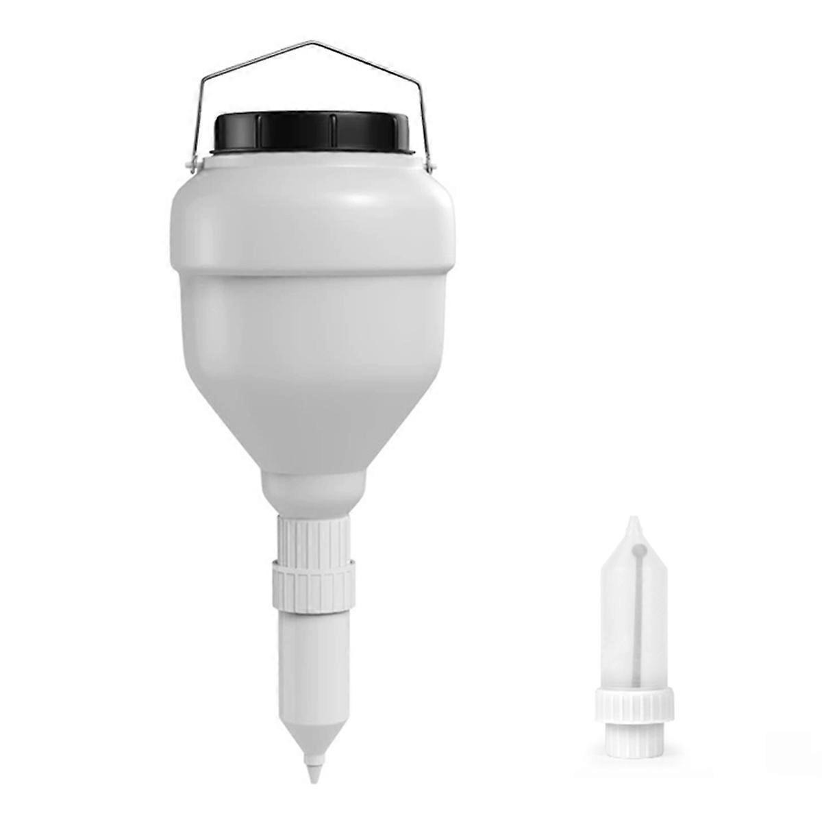 5.5L Round Bottle&Dispenser Nozzles Large Diameter Sauce Squeeze Bottle Hanging Condiment Squeeze B