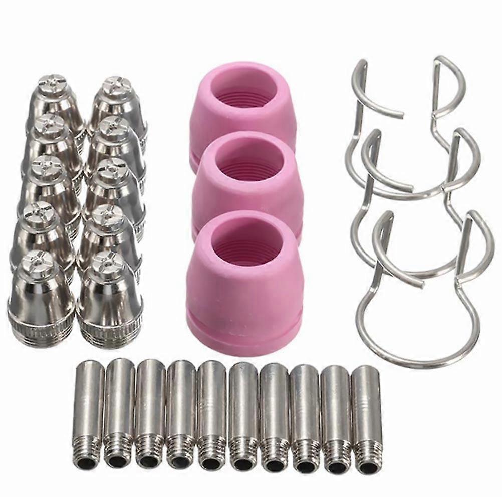 Plasma Torch Accessories Set Welding Torch Accessory Set Welding Tasks Assorted Color Alloy Steel High Temperature Resistance 1 Set