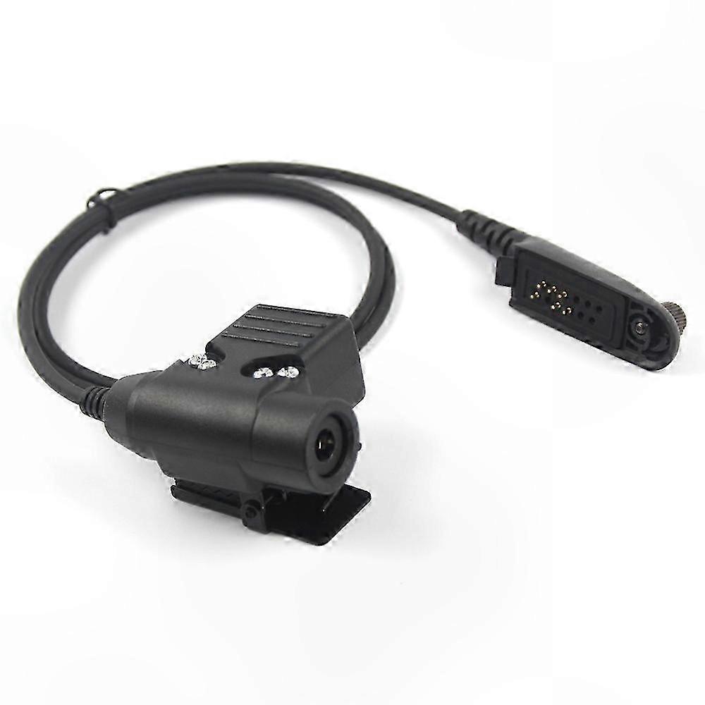 PTT Headset Adapter for Two-Way Radios Compatible with Motorola GP Series Handheld Devices
