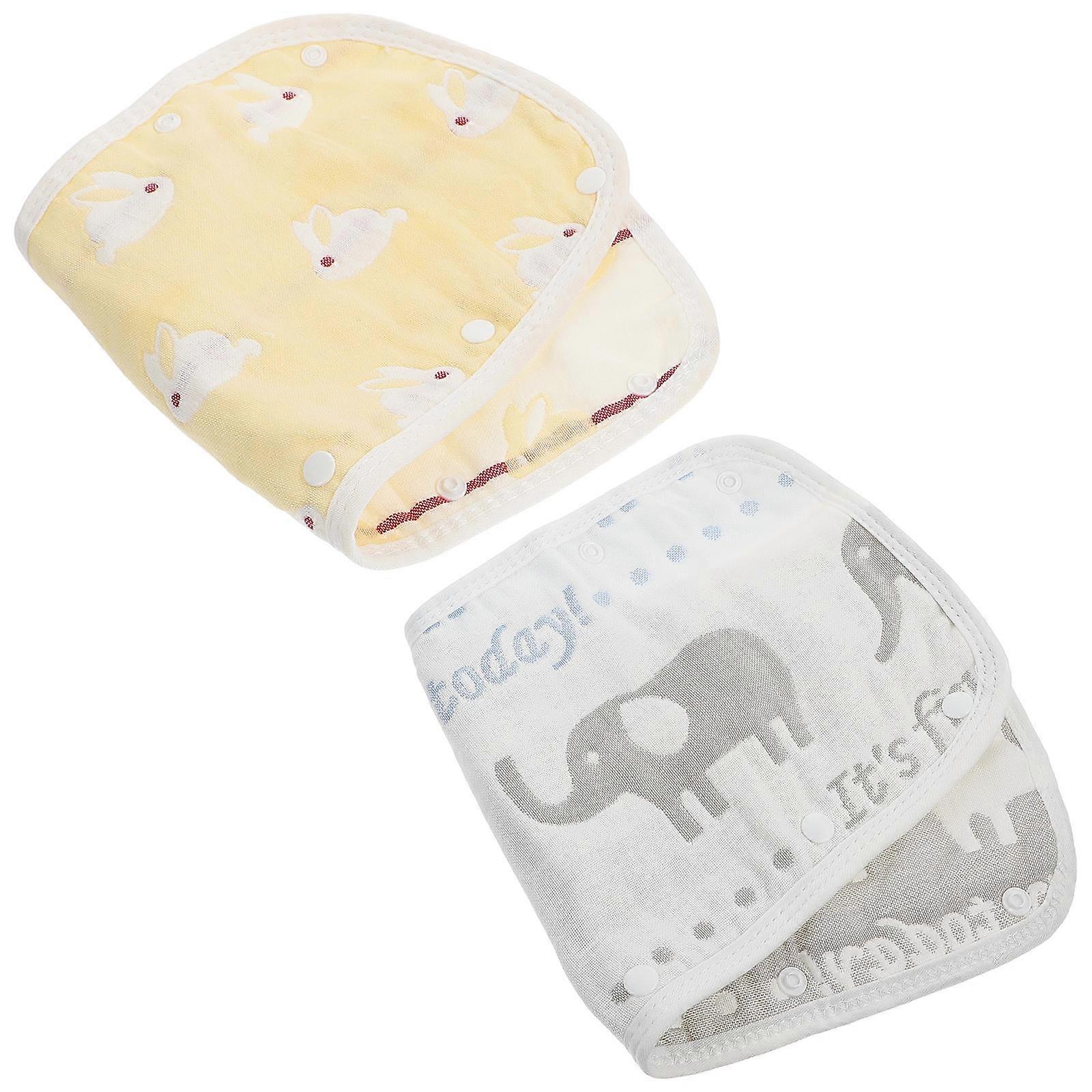 Cotton Stroller Handle Cover Baby Burp Towel for Kids Use 2Pcs Lengthen Cloth