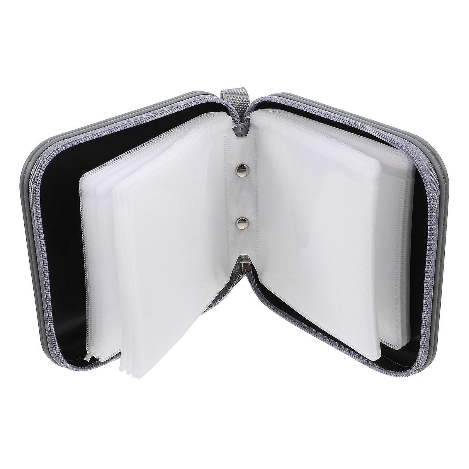 Cd Storage Case Plastic Portable for Storage 40 Cd Disc Holder Organizer Black