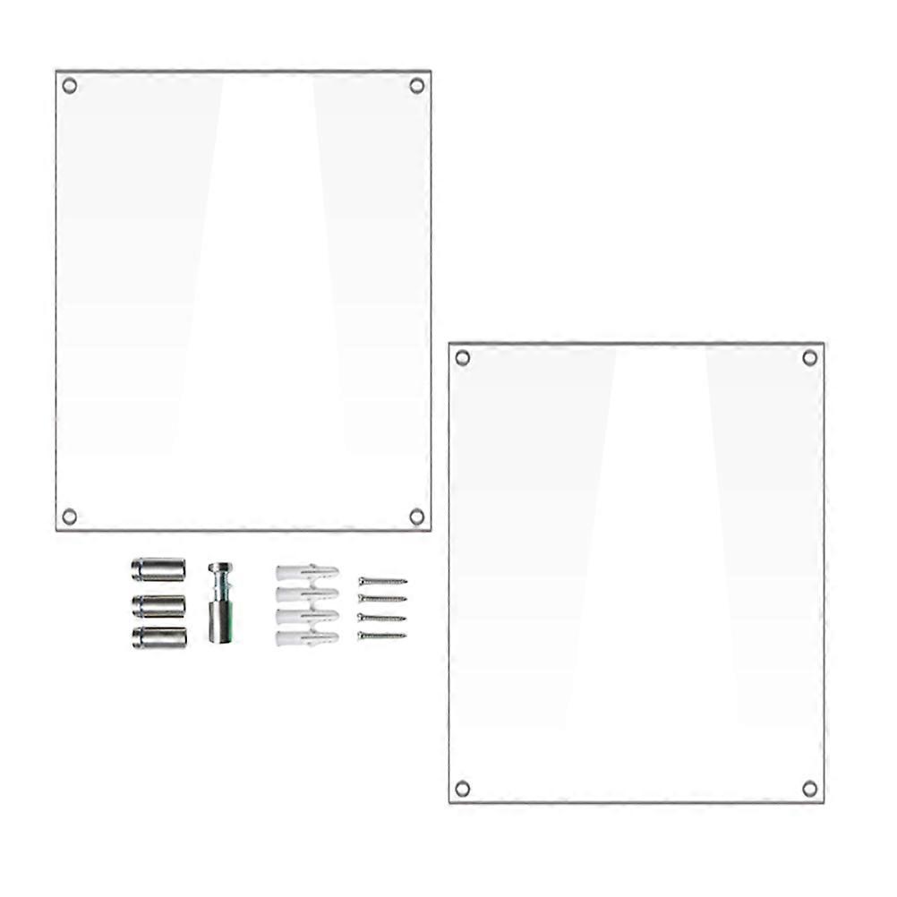 Acrylic Photo Frame for Decoration 2Sets Transparent Wall Display Frame