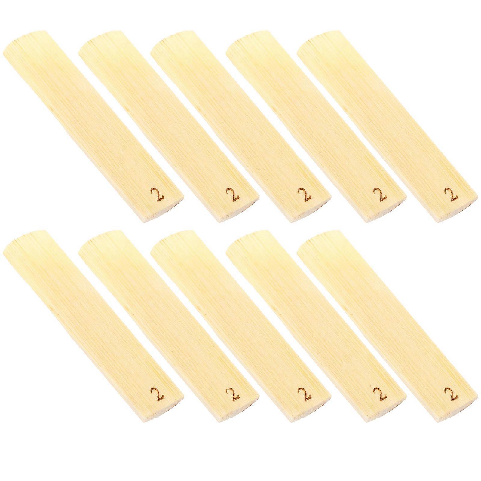 Saxophone Reeds Replaceable Alto Sax Reeds for Instrument 20Pcs Beige