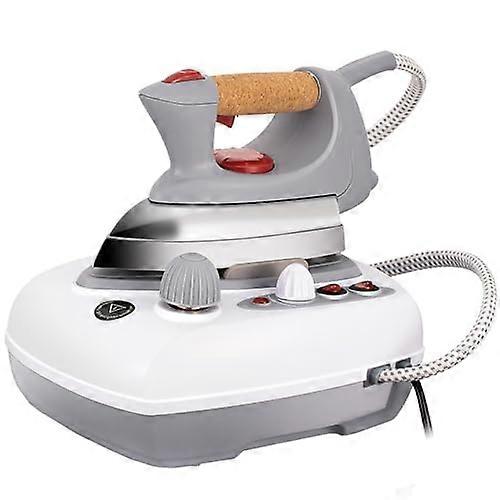 Compact Steam Iron 2000W, 600ml Tank, Ceramic Coated Soleplate, Rapid Heating, Threespeed Temperature Adjustment, Travel
