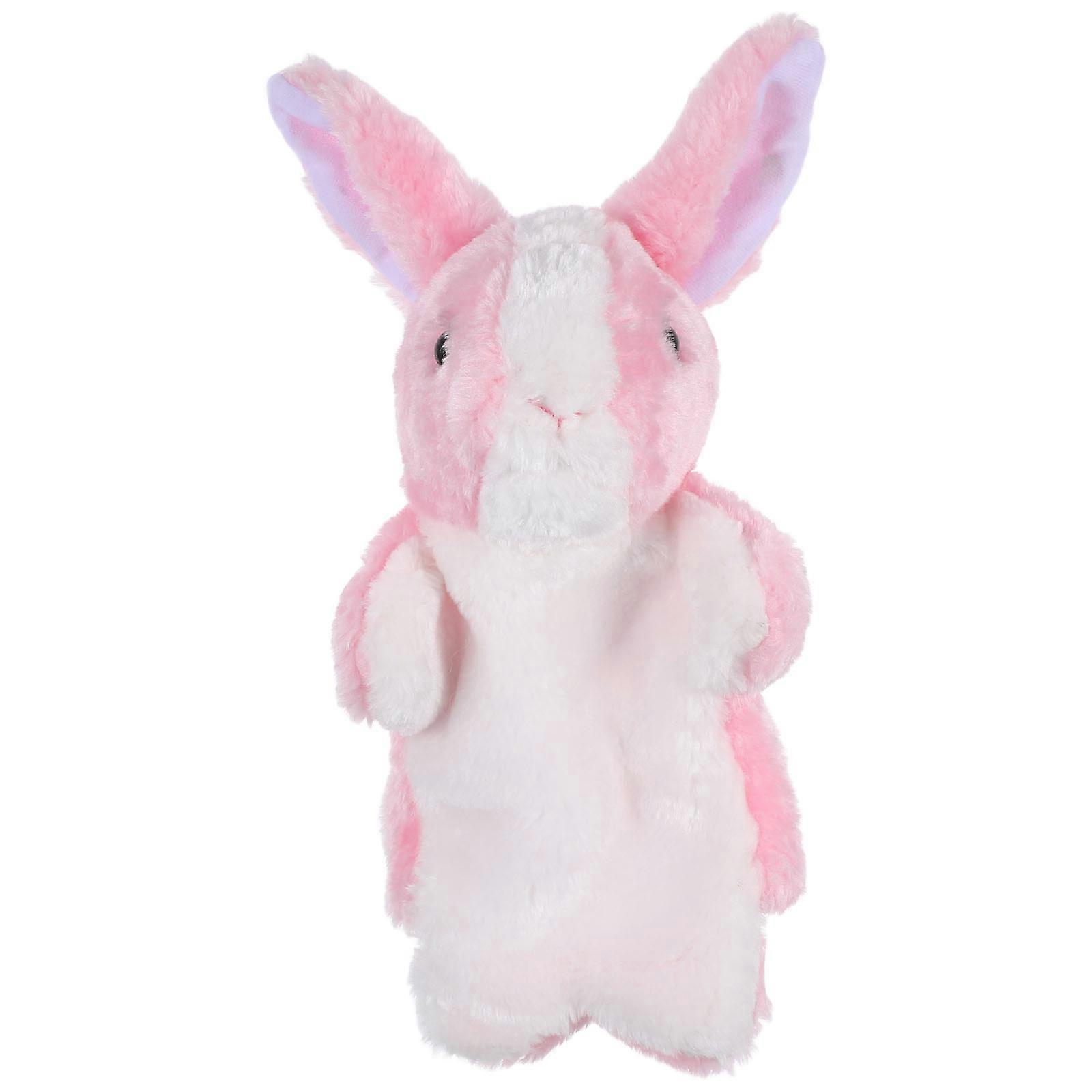 Baby Hand Puppets Plush Rabbit 1Pcs Cartoon Stuffed Puppet for Storytelling