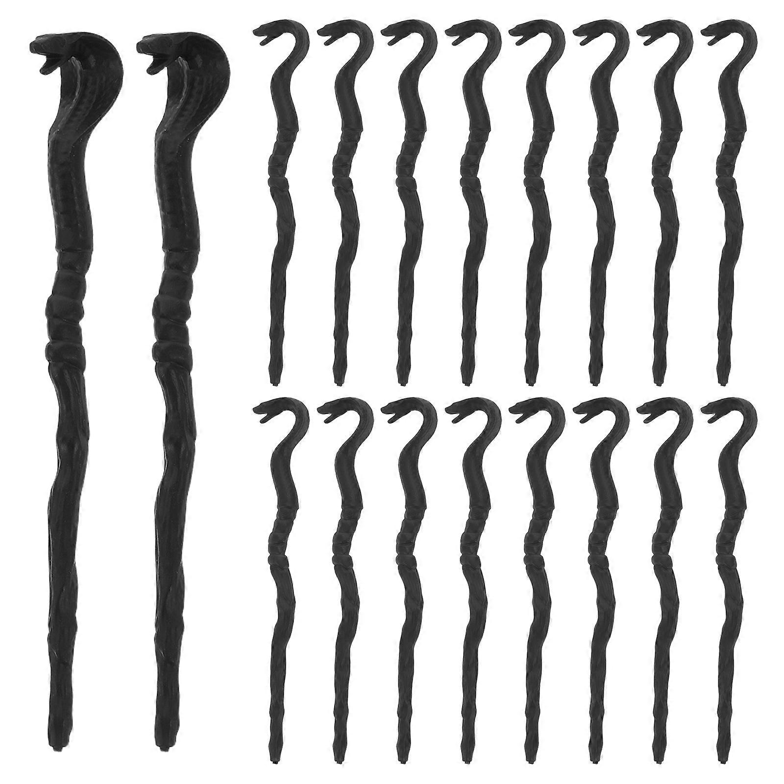Miniature Halloween Walking Stick Snake Cane Staff with 96Pcs