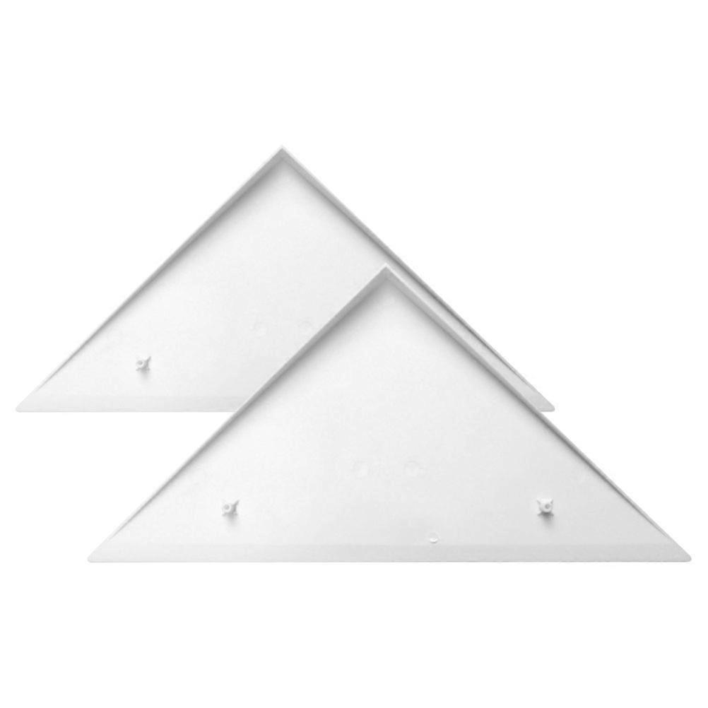 Foosball Accessories 2Pcs Triangle Corner Protectors Safety During Use 32.50X23.00X2.00Cm Scratch Resistant White