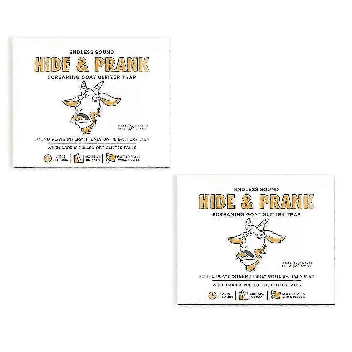 2025 nyeste modell 2 stk. periodisk geitglitterfelle spøk geitglitterfelle - 8 timer i 2025