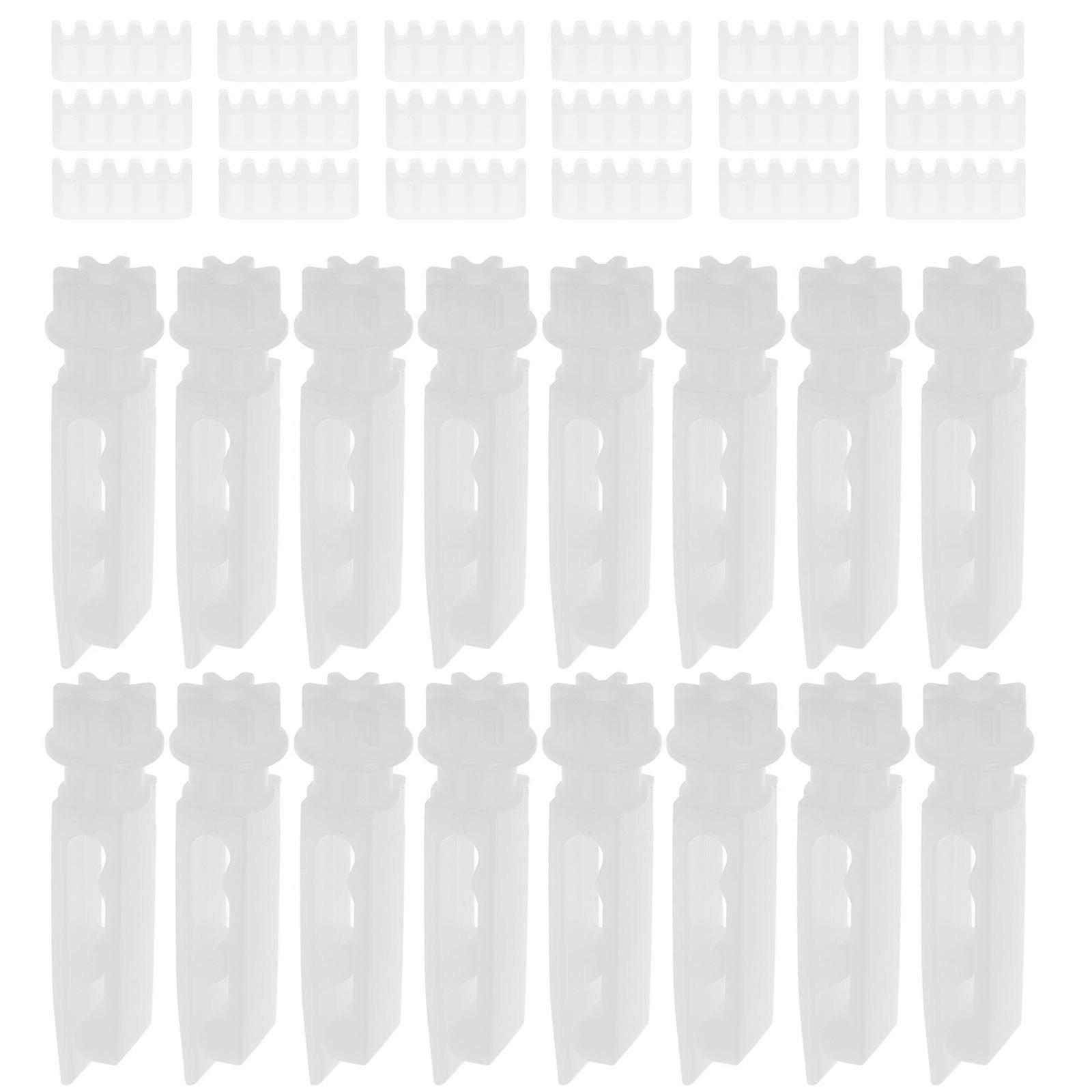 Plastic Curtain Hooks for Drapery 5Sets Adjustable Pinch Pleated Hooks