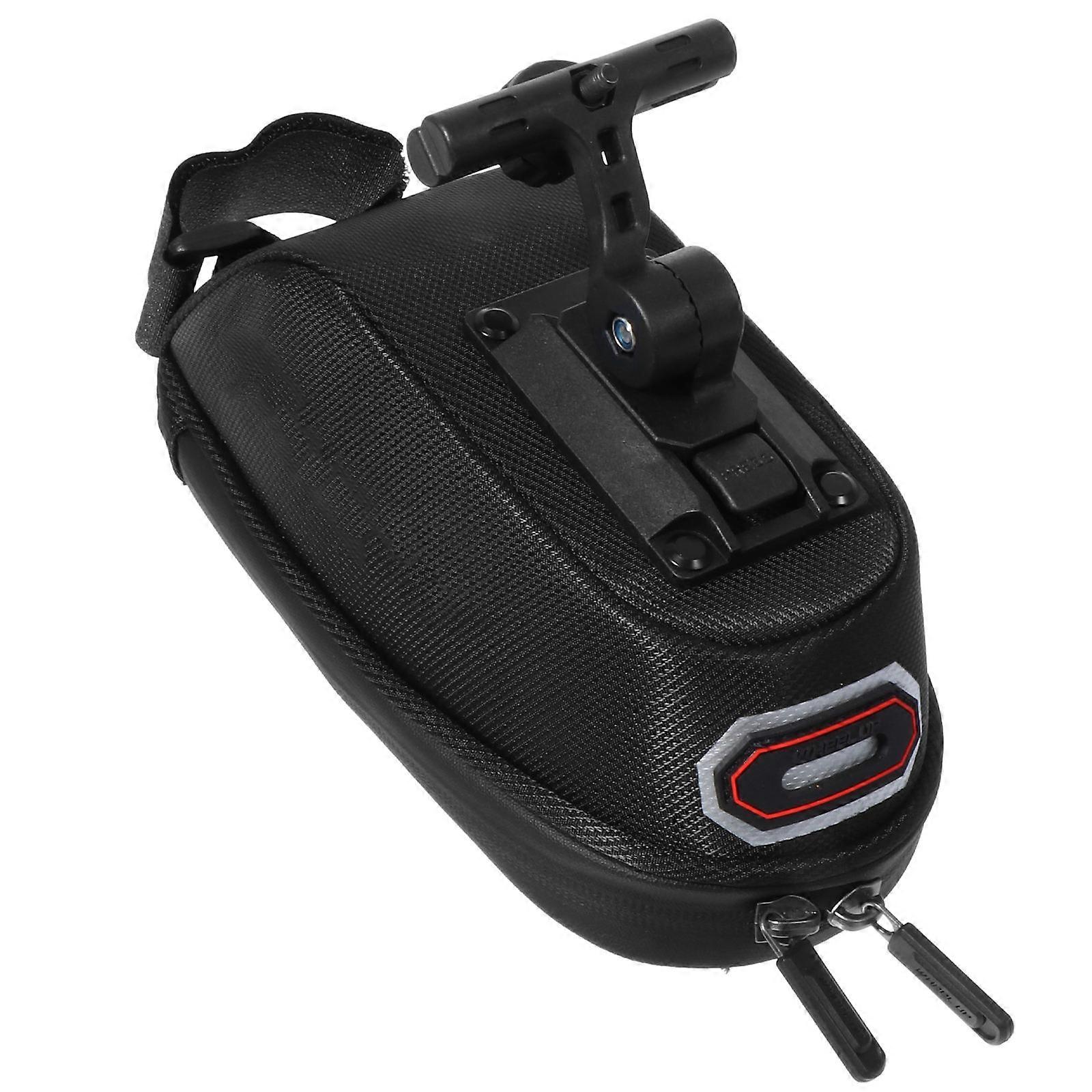 Large Capacity Bike Seat Bag for Waterproof Use 2Pcs Black Under Pack
