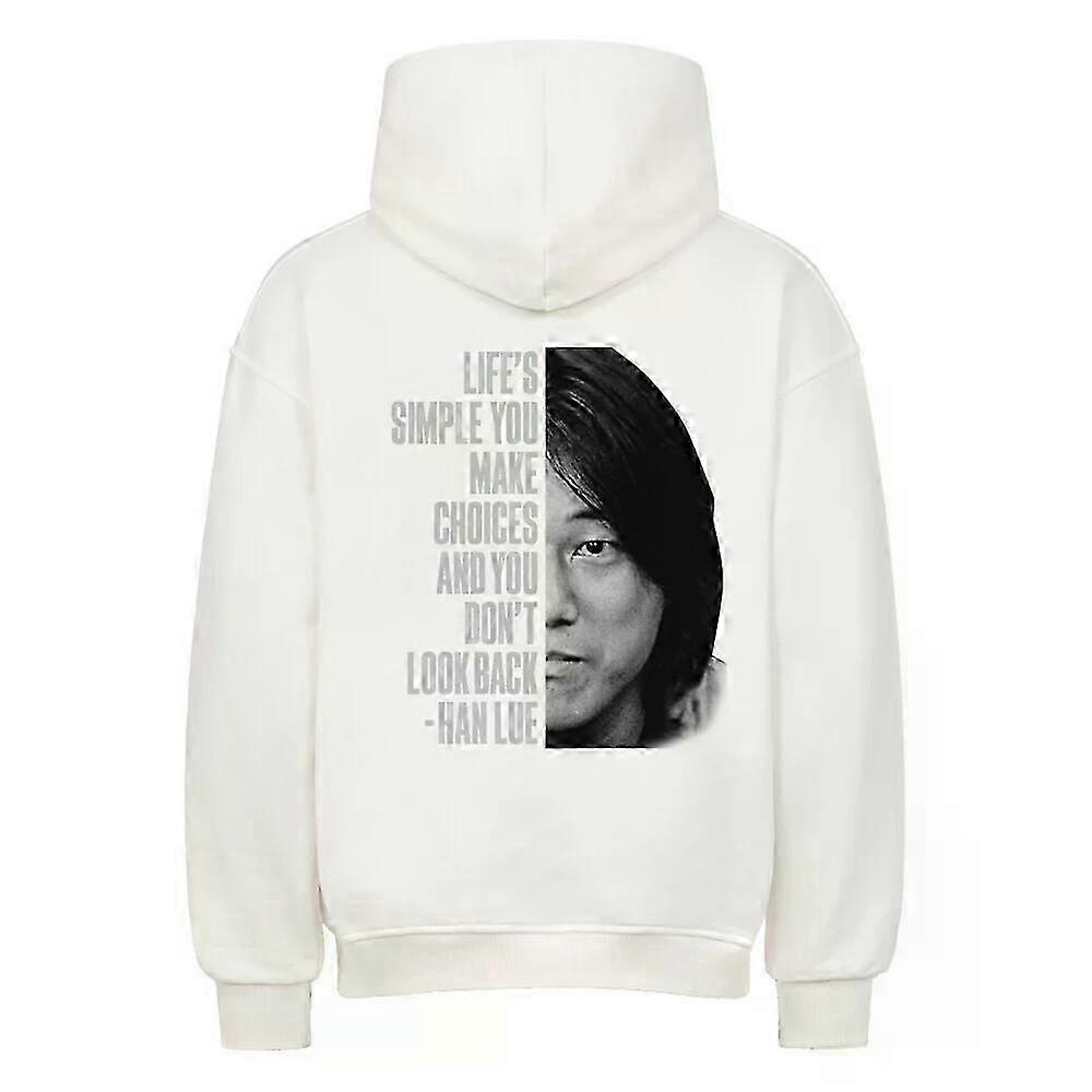 Life's Simple White Hoodie Pullover Rockinstone