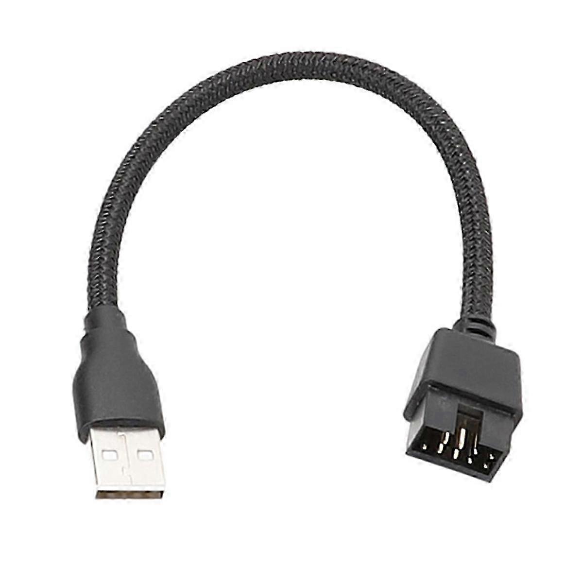 Mainboard Internal Data Extension Cable USB A Devices to 9 Pin USB Extension Cable, Fast and Stable