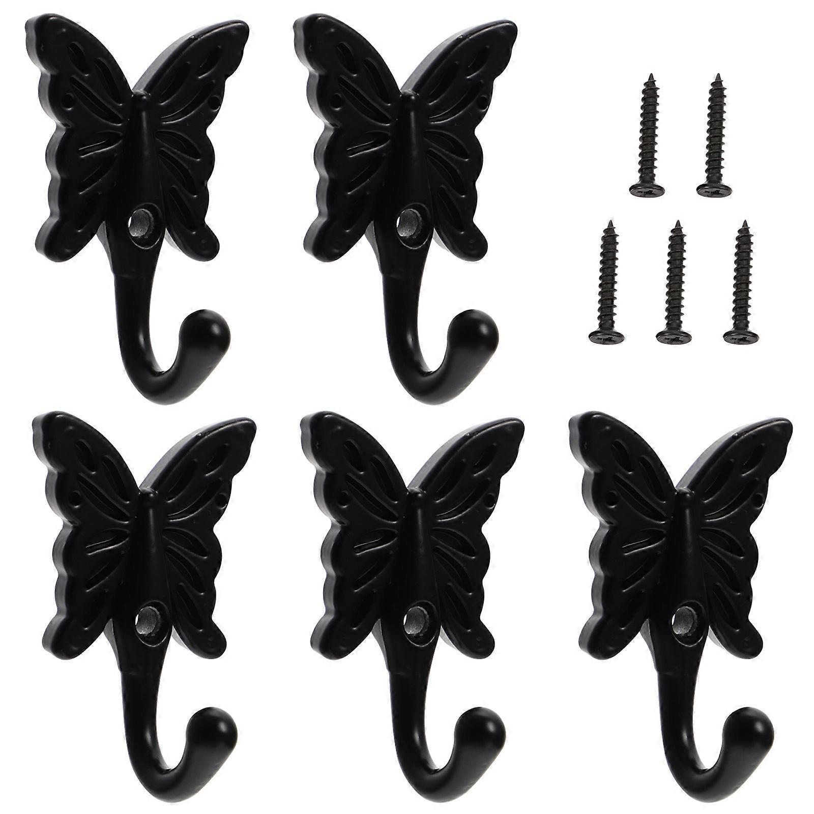 10Pcs Creative Clothes Hook for Home Practical Black Hanger Hooks