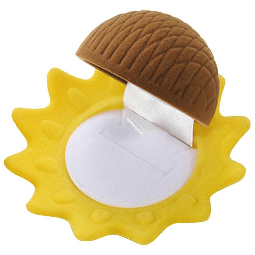 Jewelry Ring Box for Proposal 5Pcs Sunflower Container for Wedding