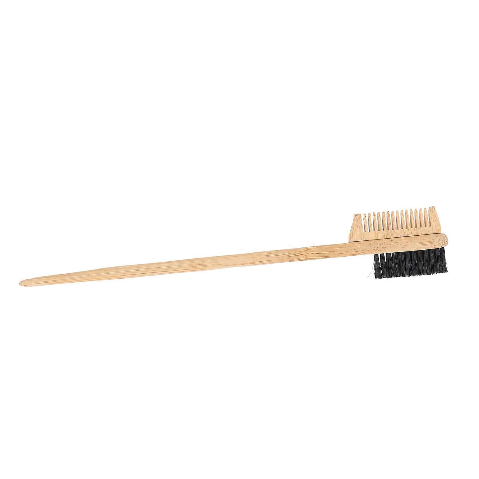 2Pcs Eyebrow Brush Multifunctional Bamboo Tool for Brow Black Color