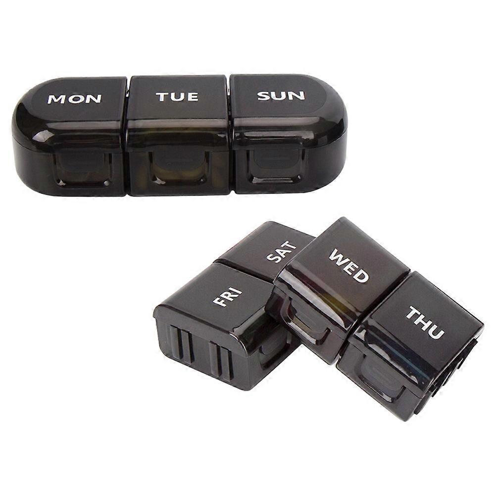 Weekly Organizer Travel Container For Elderly Simple Design With Moisture Protection 1Pack