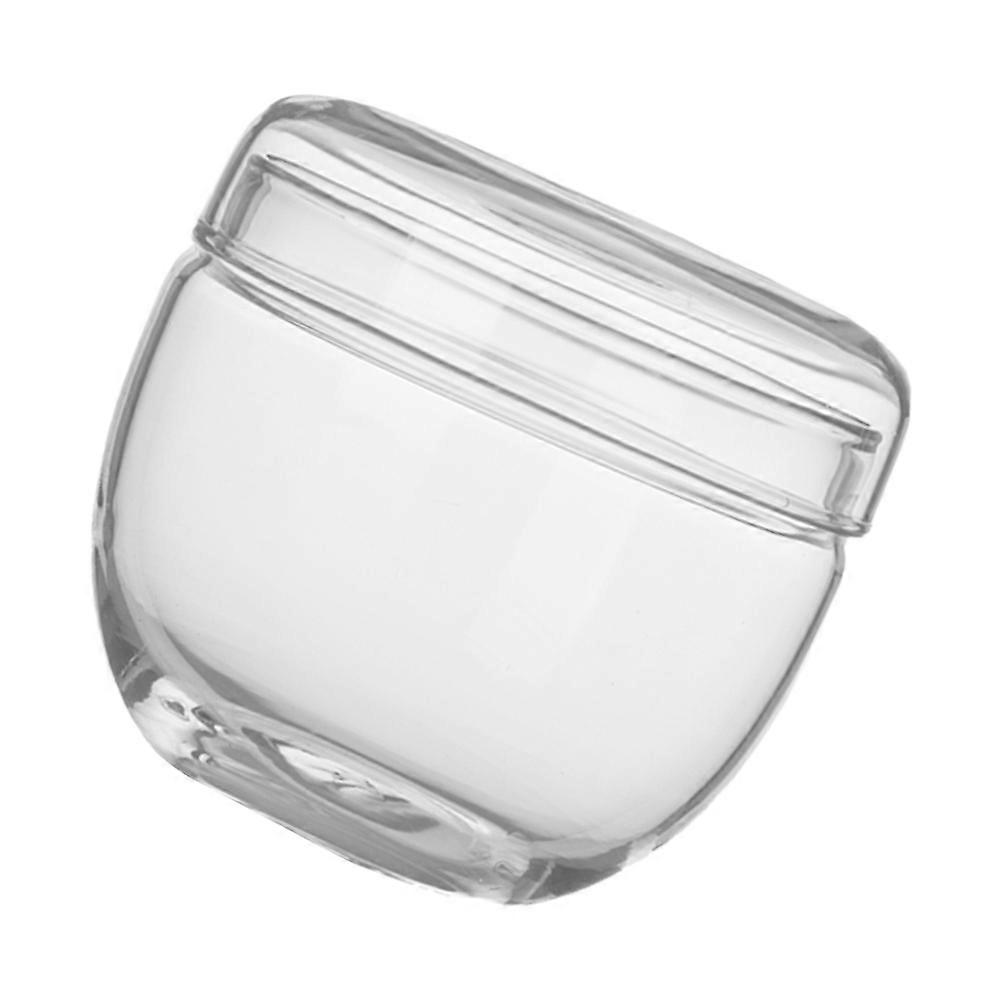 Moisture Proof Glass Sealed Storage Jar Tea Leaf Organizer 6x6cm Square Shape 1Pcs