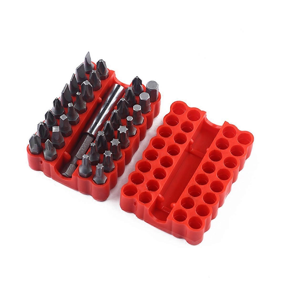 33Pcs Tamper Proof Security Bit Set With Magnetic Extension For Computer Repair Perfect For Technicians And DIY Enthusiasts