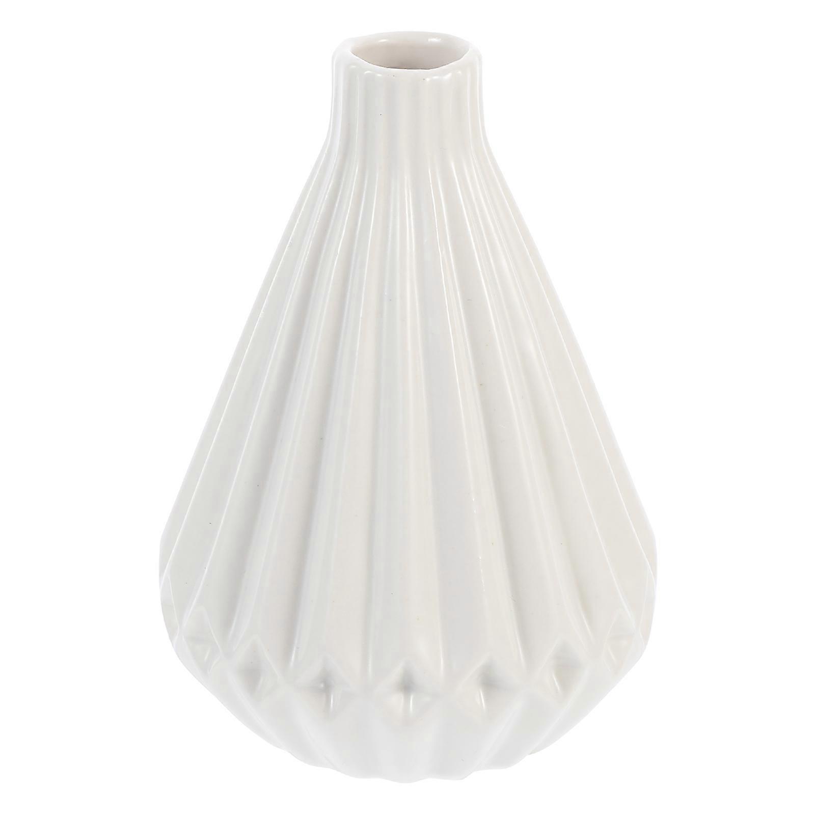 Creative Flower Holder for Storage Use 3Pcs Tabletop Ceramic Vase Ornament