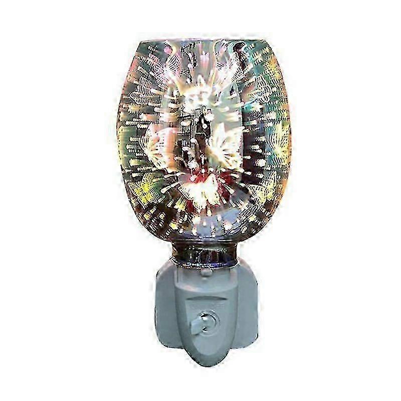 aroma diffuser with wax melt oil burner led light eu plug in