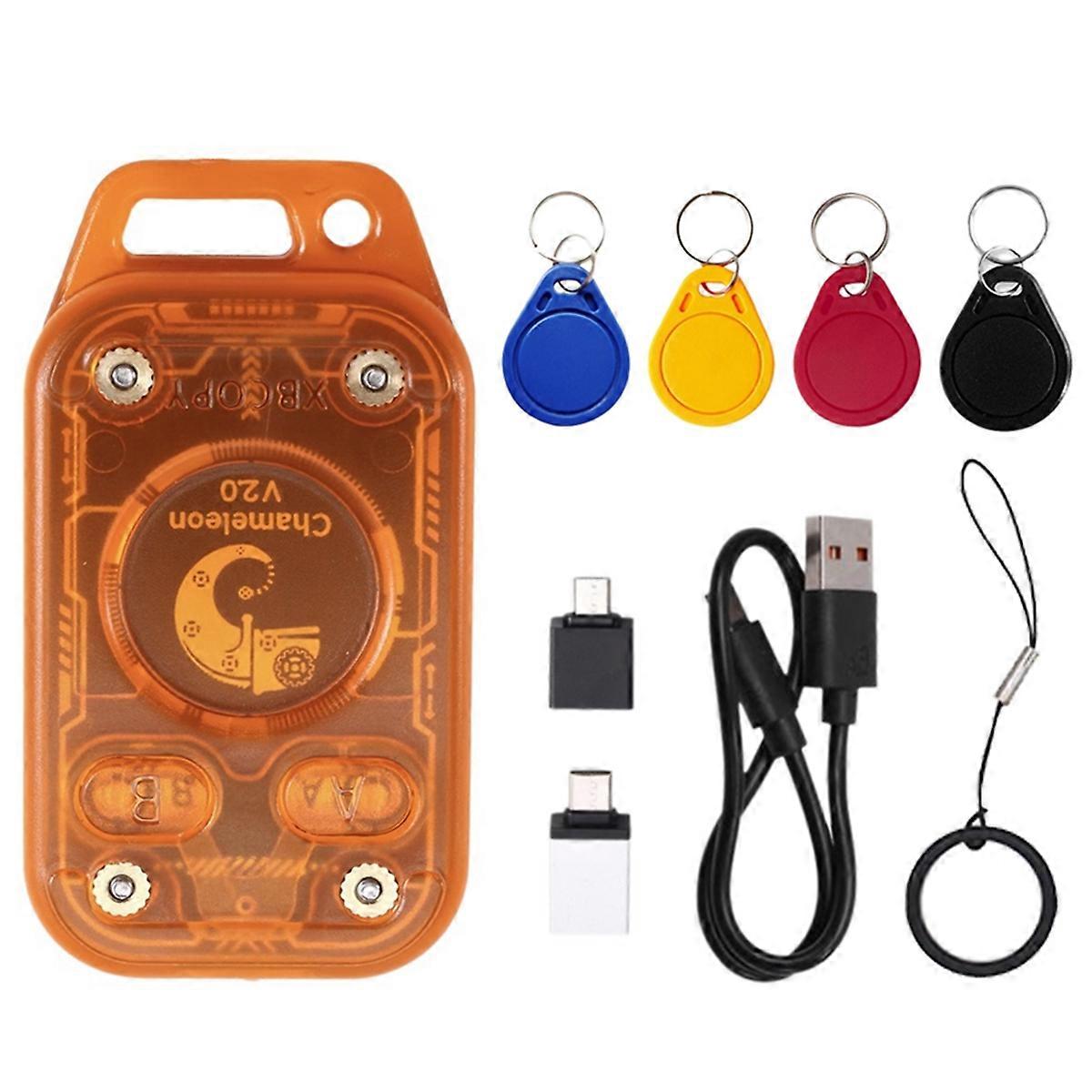Chameleon Ultra V2.0 RFID Smart Chip Reader +4XCUID Keychain 13.56Mhz