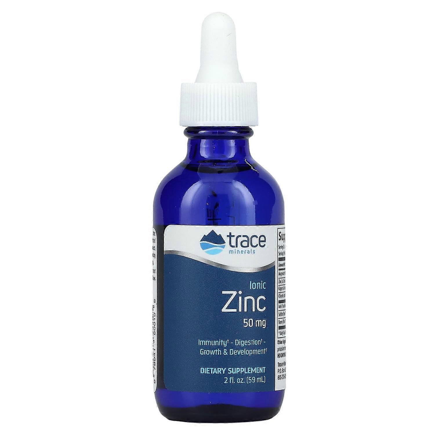 Trace Minerals , Ionic Zinc, 50 mg, 2 fl oz (59 ml)