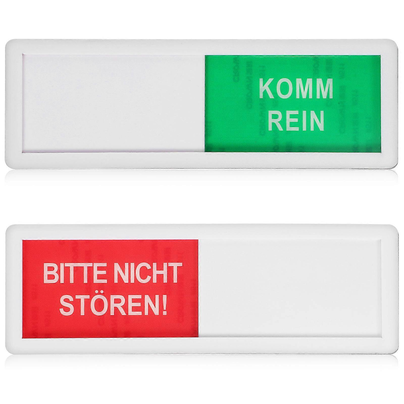 Slider Privacy Indicator Door Sign for Office Use 4Pcs Acrylic Signs