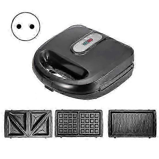 Waffle Sandwich Maker With Removable Plates Handle Design Non-stick 750w High Power Eu Plug Electric Waffle Maker Kitchen Accessories
