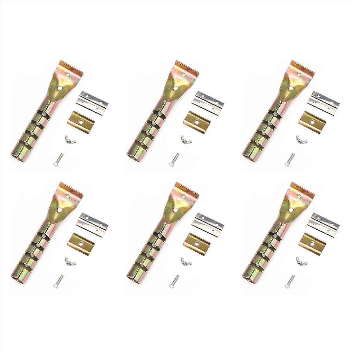 6X Paint Scraper Heavy Duty Alloy Scraper with 12PCS Double-Sided Blades for Removing Grout, Paint,