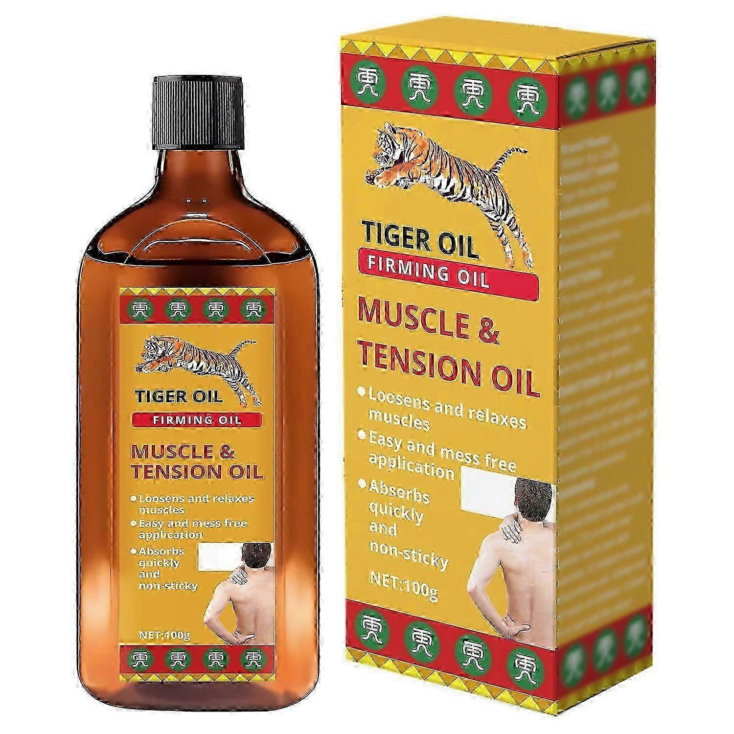 שמן נמר סיני רפואי, פעיל להרפיית שרירים, שמן עיסוי סיני לשיכוך כאבים לפציעות